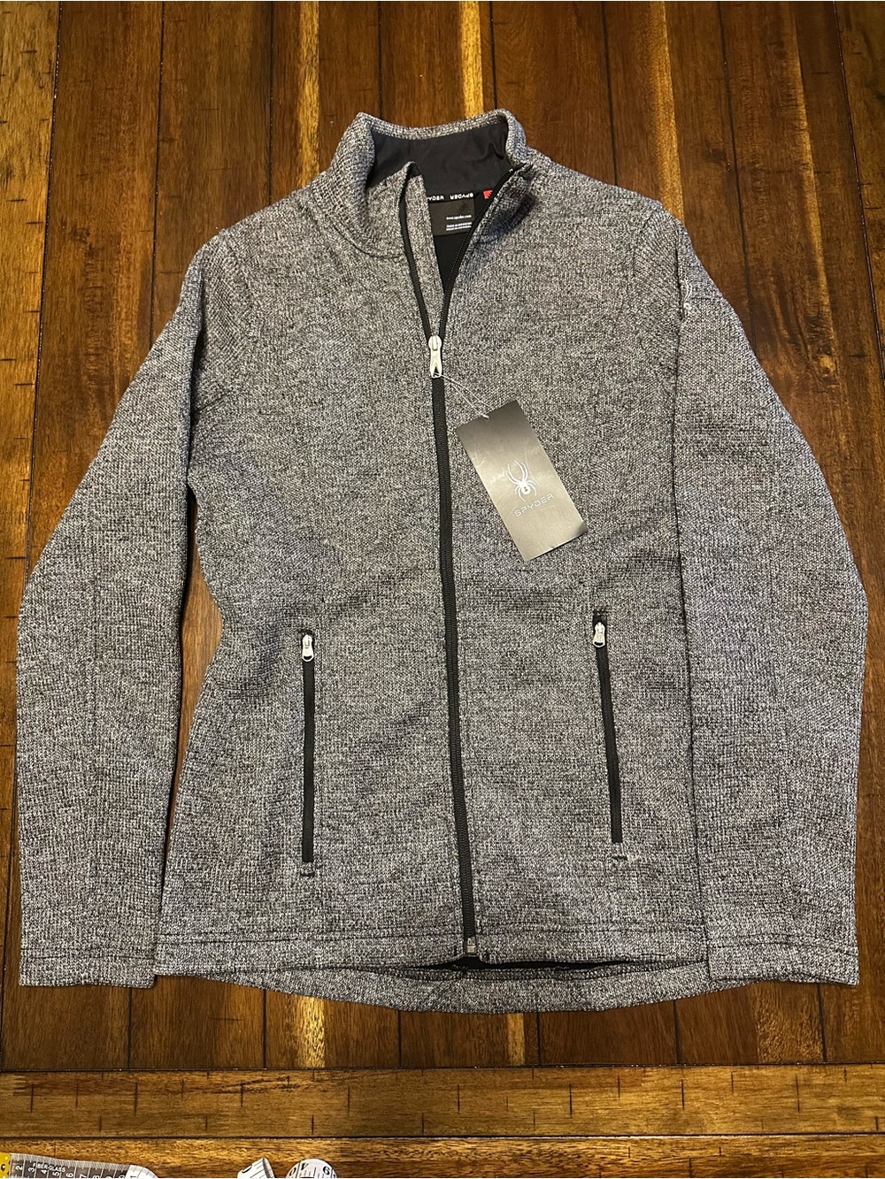 Spyder Black and Gray Full-Zip Jacket